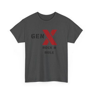 Gen X Rock N Rule Unisex Tee - Vintage Style Music T-Shirt, Casual Wear, Gift for Gen X, Music Lovers, Nostalgia Apparel 