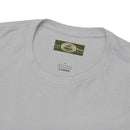Heavy Cotton T-Shirt with free Canva custom designed logo front and back 