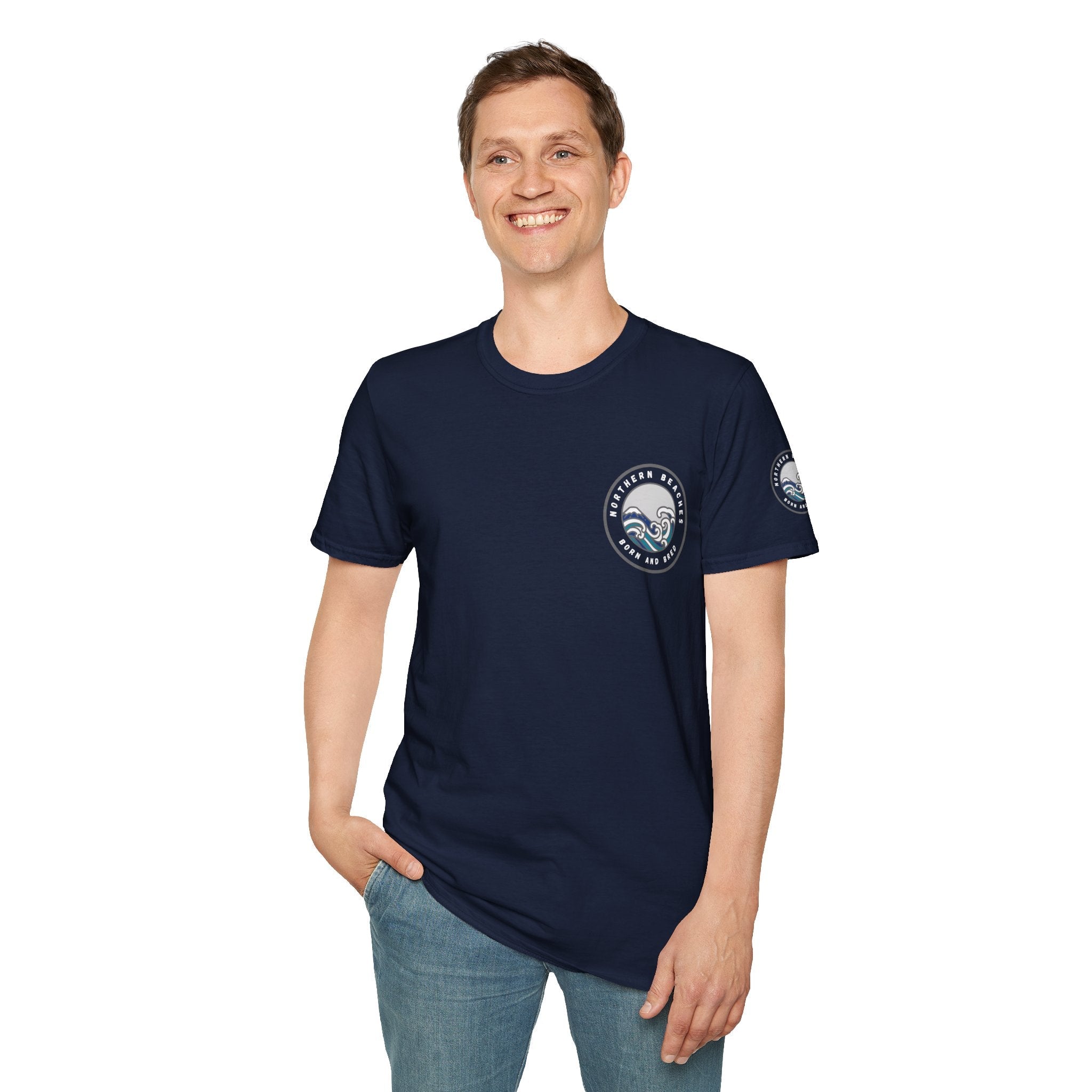 Northern Beaches Born and Bred Unisex T-Shirt Printify