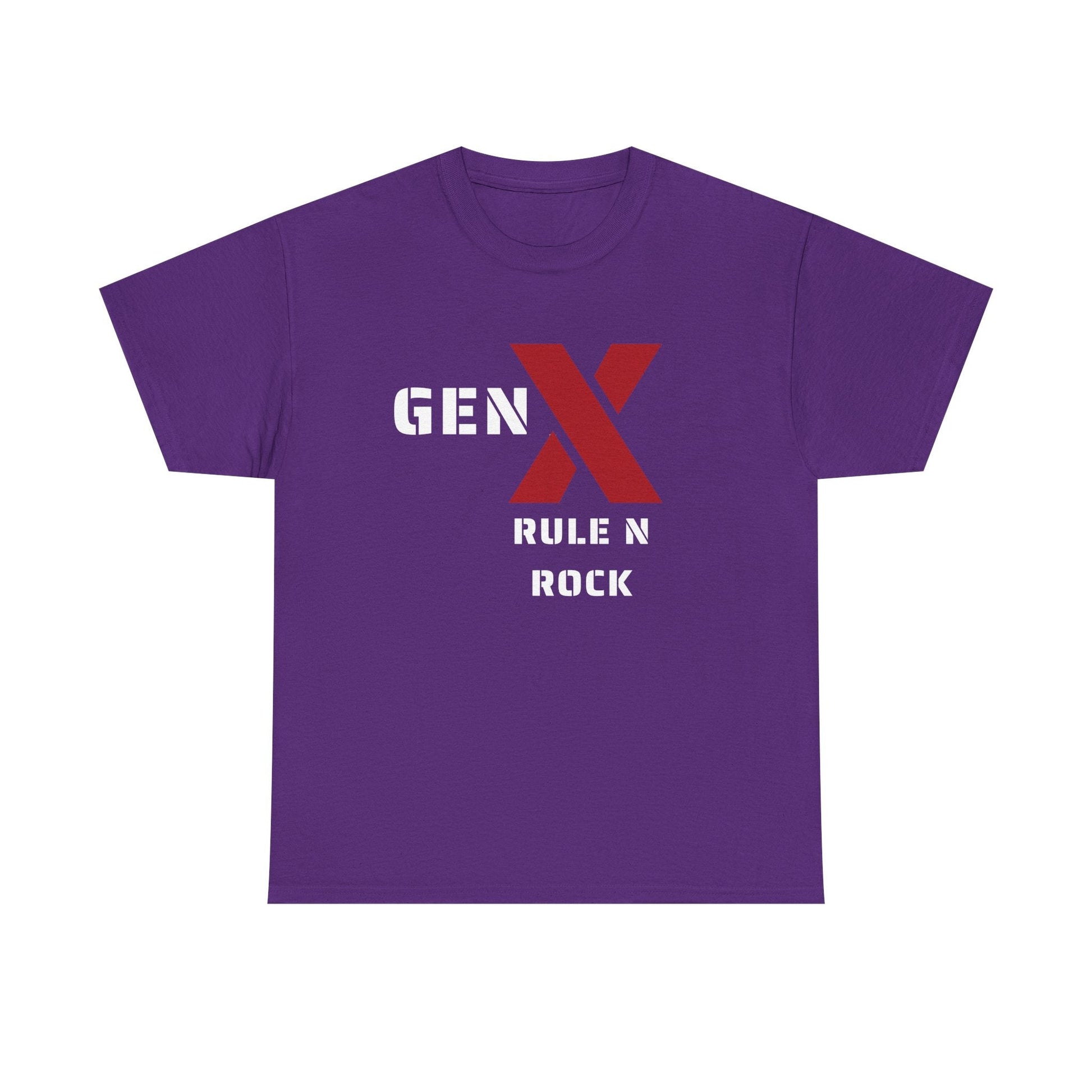 Gen X Rule N Rock Unisex Tee - Vintage Style Music T-Shirt, Casual Wear, Gift for Gen X, Music Lovers, Nostalgia Apparel 