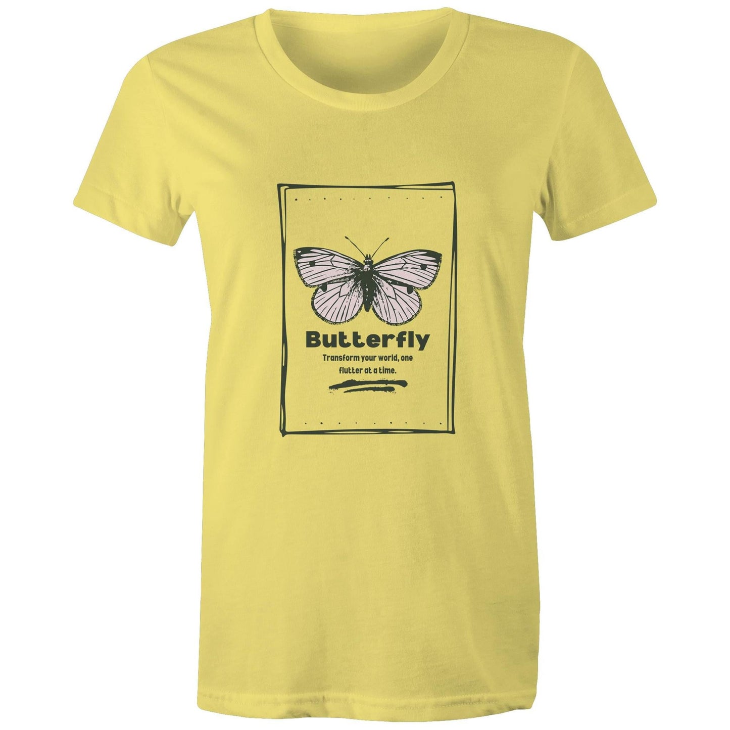 Women's Maple Tee Butterfly custom logo 