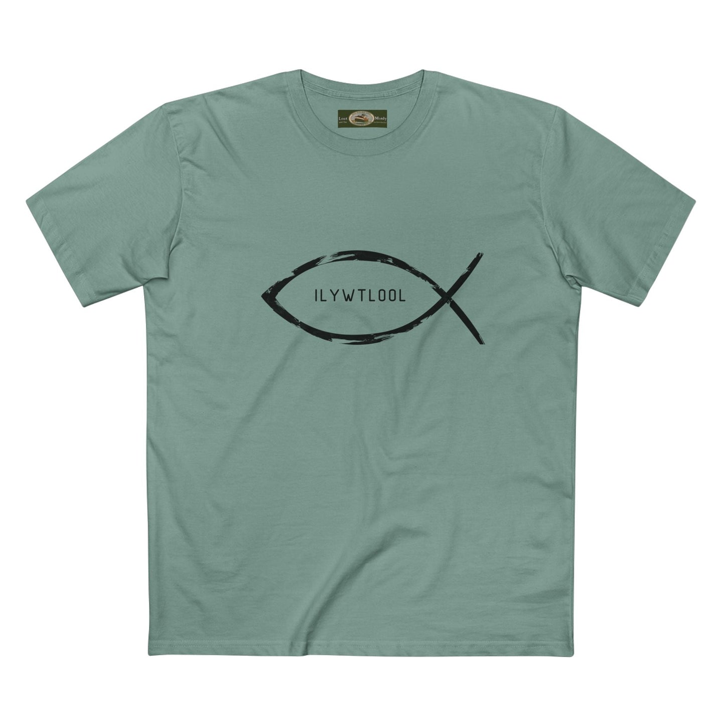 Christian Fish Acronym Adult Tee Printify