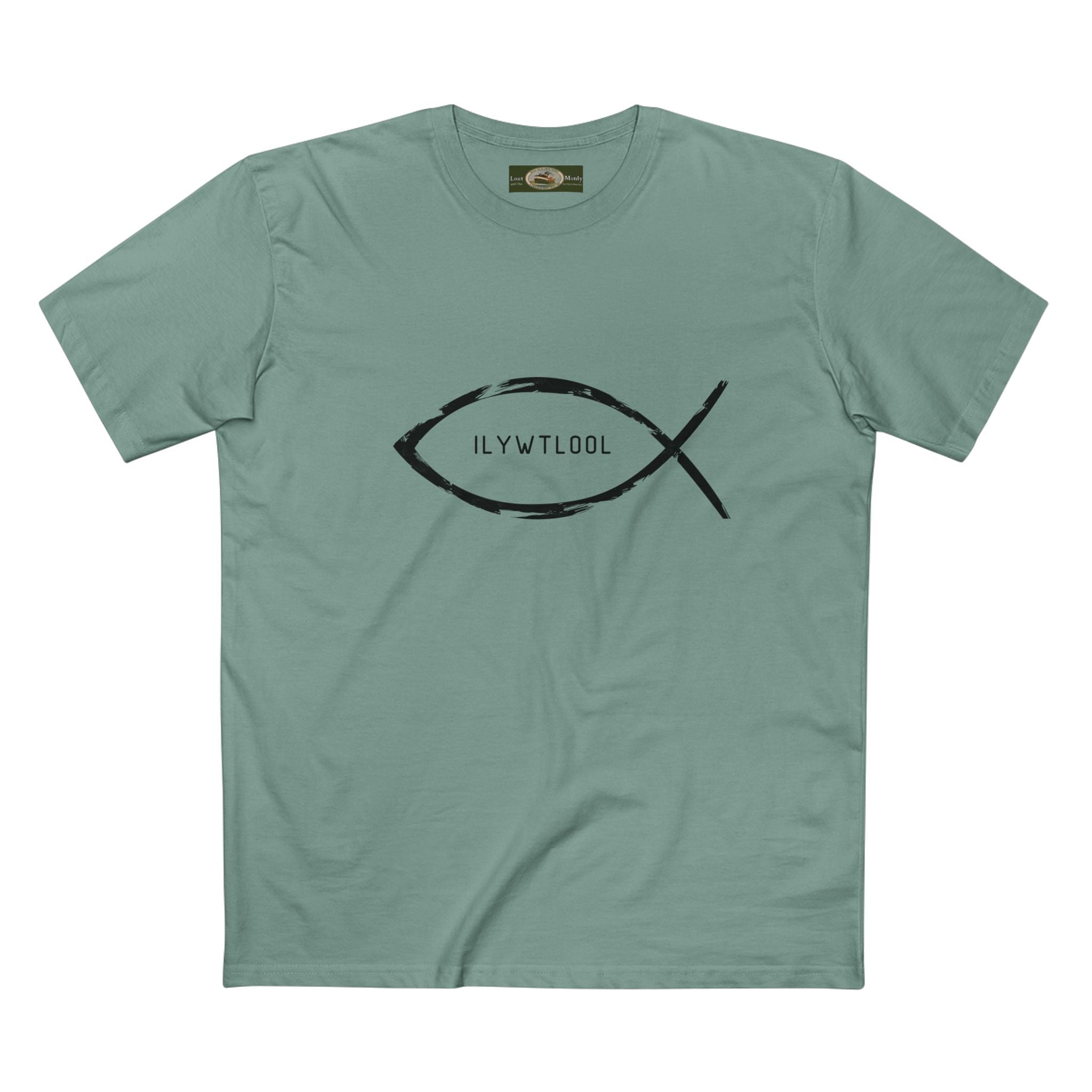 Christian Fish Acronym Adult Tee Printify