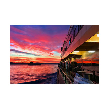 Manly Ferry Sunset Ride – Sydney Harbour Poster | Haig Gilchrist Photography - Lost Manly Shop