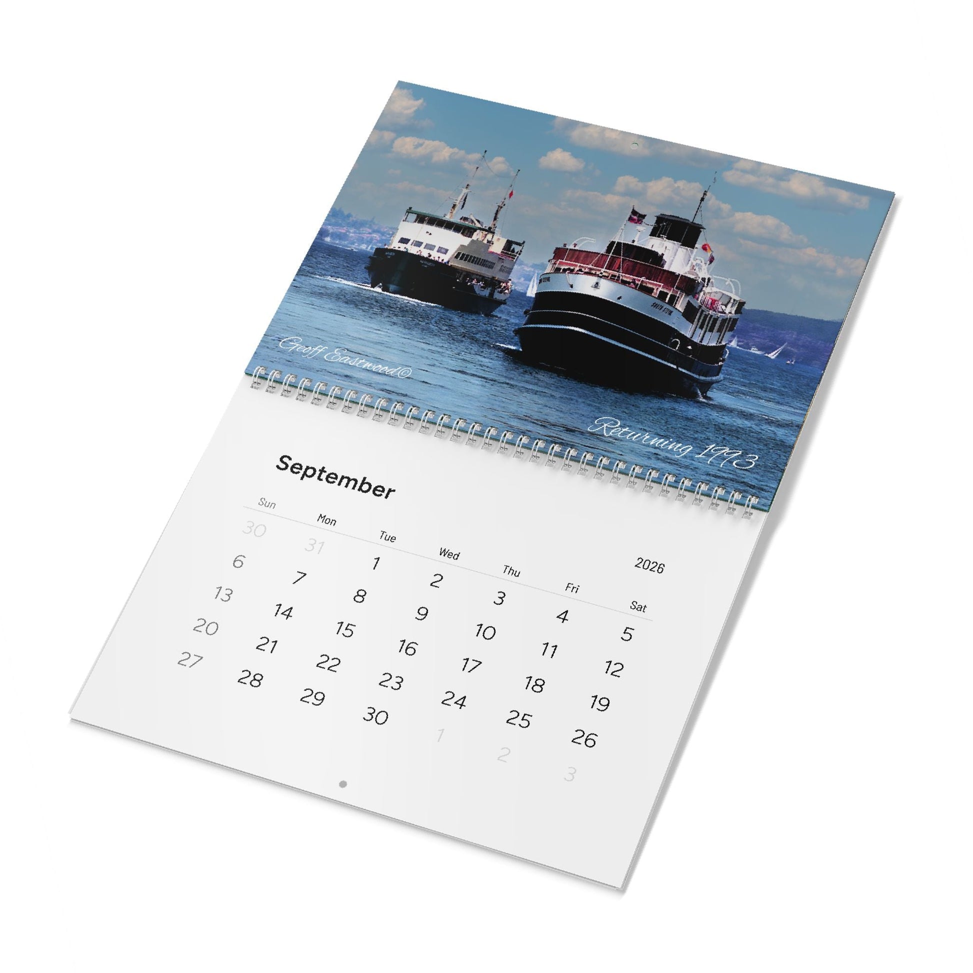 2026 Calendar Riding the Manly Ferries on Sydney Harbour 