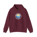 Hoodie with free Canva custom design logo front back Bondi bnb/Bilgola 