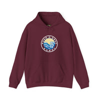 Hoodie with free Canva custom design logo front back Bondi bnb/Bilgola 