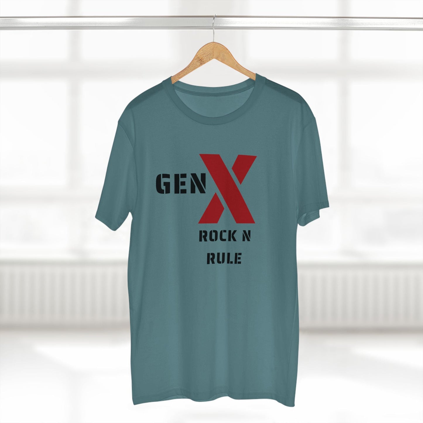Gen X Rock n Rule Graphic Tee - Nostalgic Gen X T-Shirt, Vintage Style Tee, Gift for Generation X, Casual Wear, Retro Shirt 