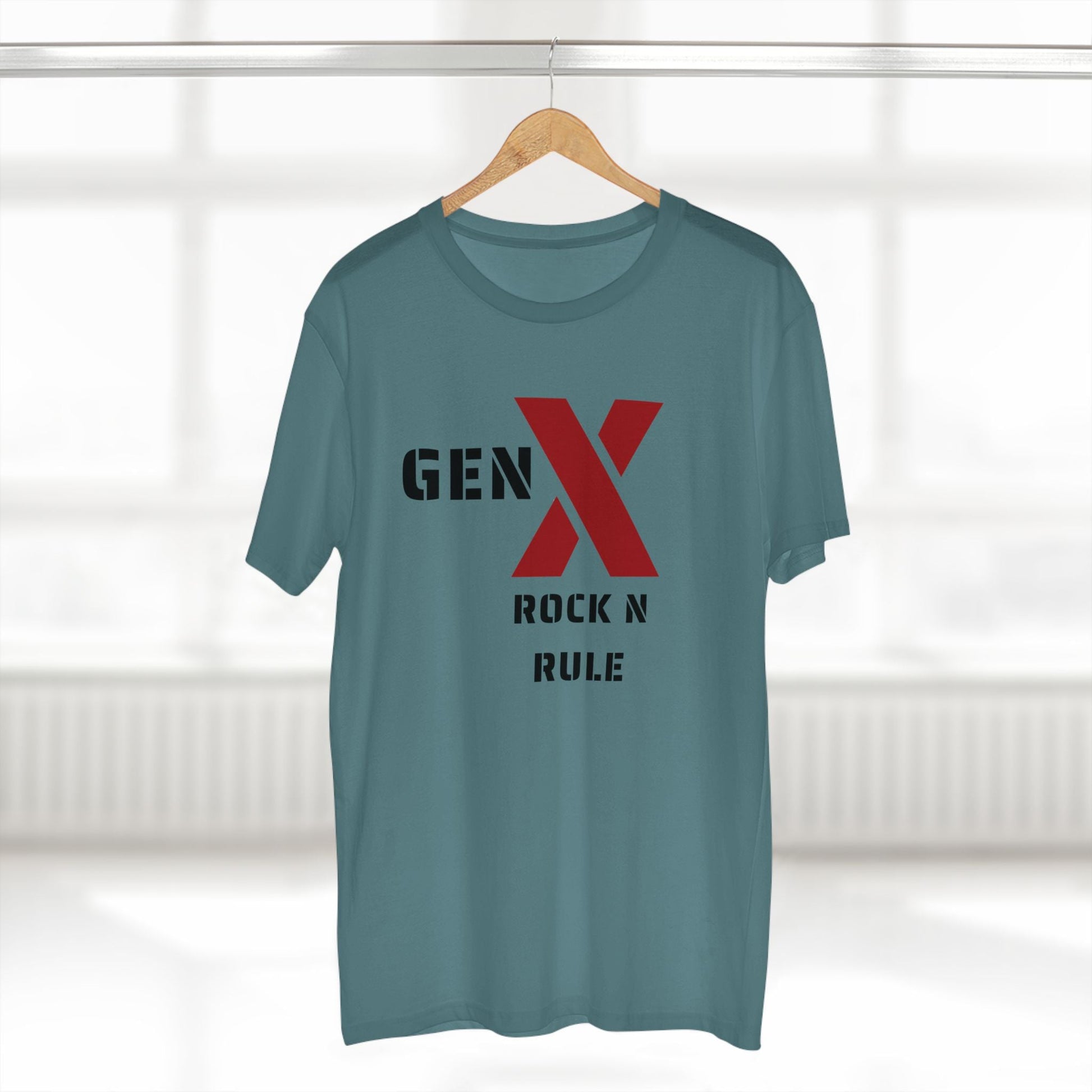 Gen X Rock n Rule Graphic Tee - Nostalgic Gen X T-Shirt, Vintage Style Tee, Gift for Generation X, Casual Wear, Retro Shirt 