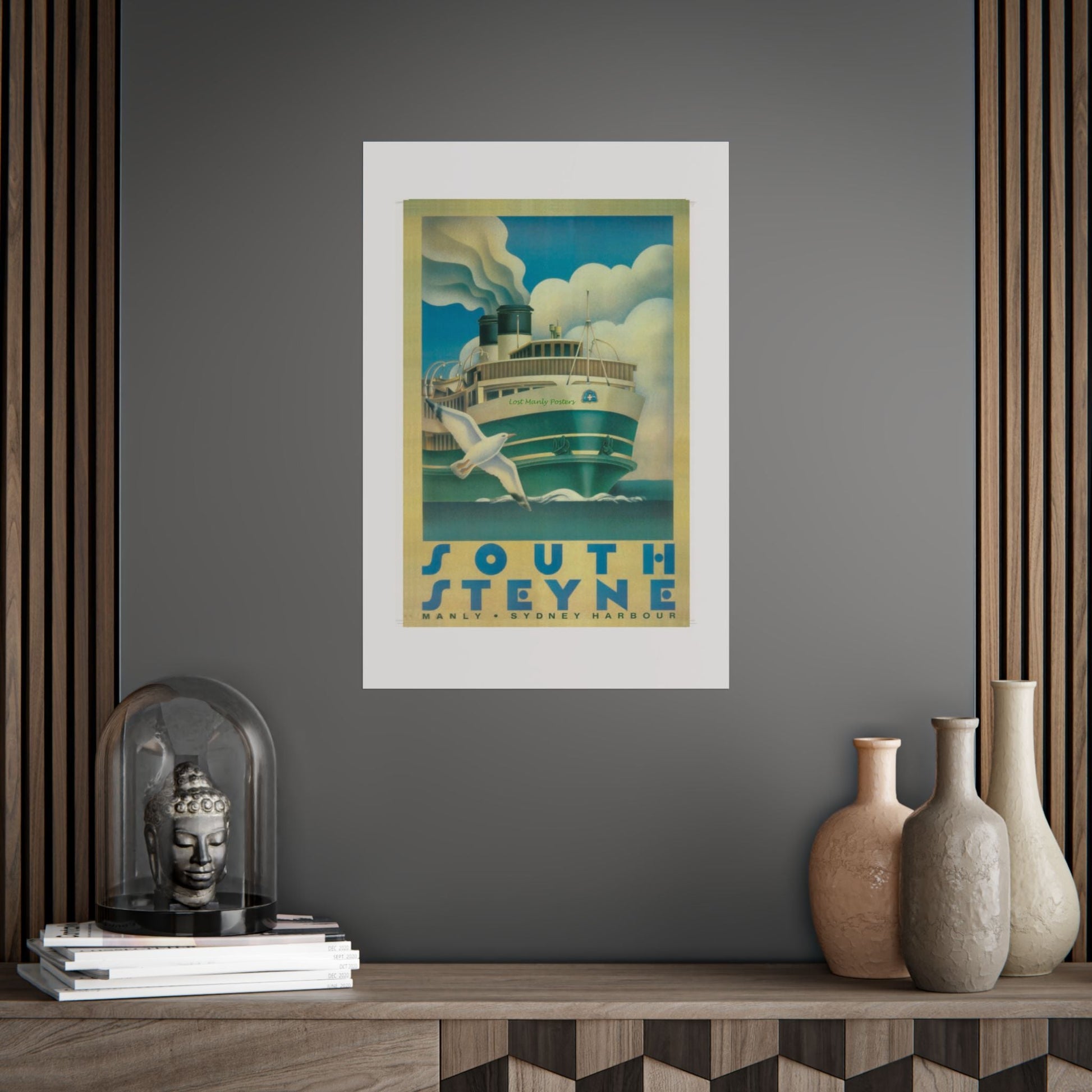 Custom Order your Lost Manly Poster - Nautical Wall Art, Coastal Decor, Beach House Print, Gift for Sailors, Age Spots Included 