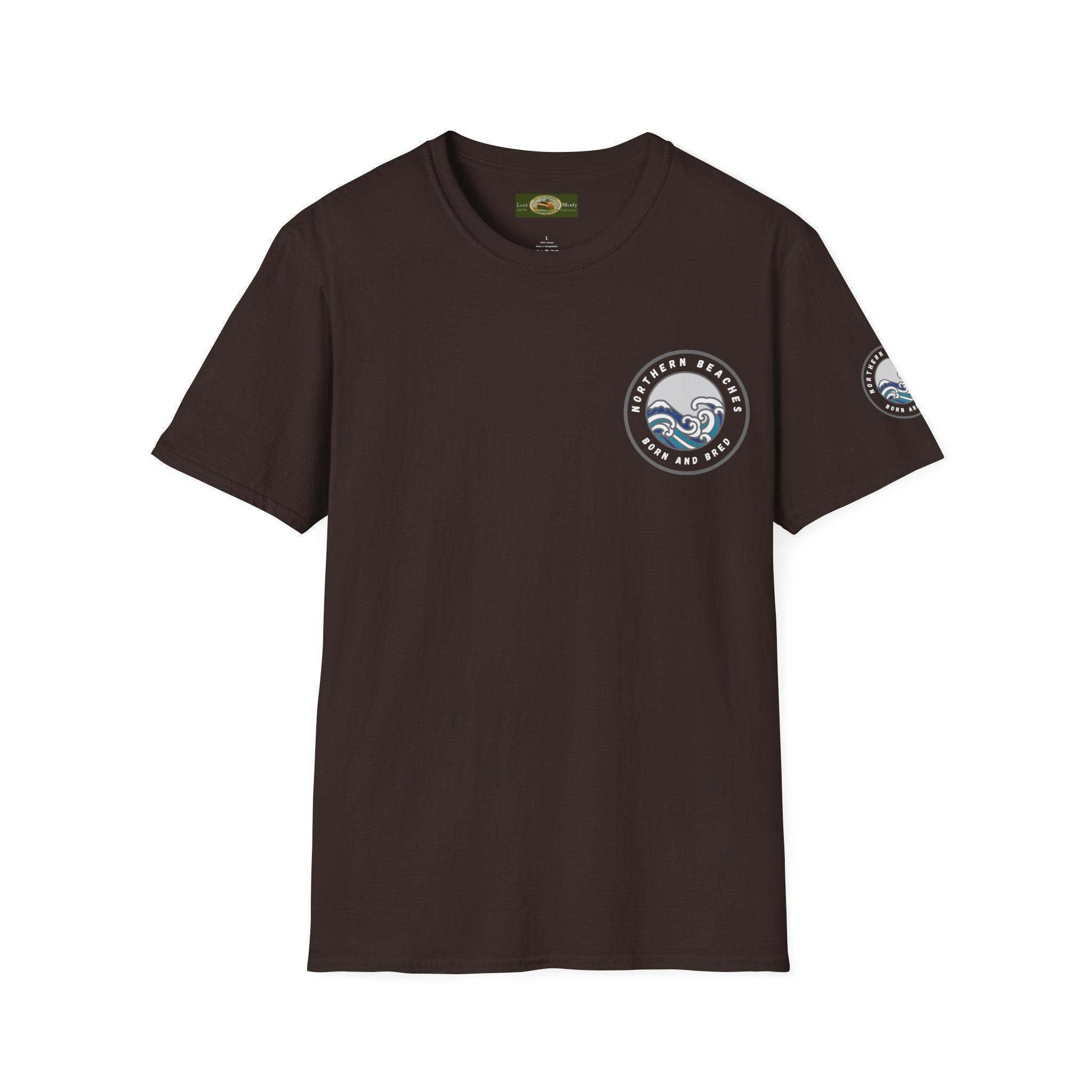 Northern Beaches Born and Bred Unisex T-Shirt Printify