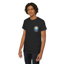 Heavy Cotton T-Shirt with free Canva custom designed logo front and back 