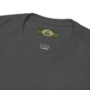 Heavy Cotton T-Shirt with free Canva custom designed logo front and back 