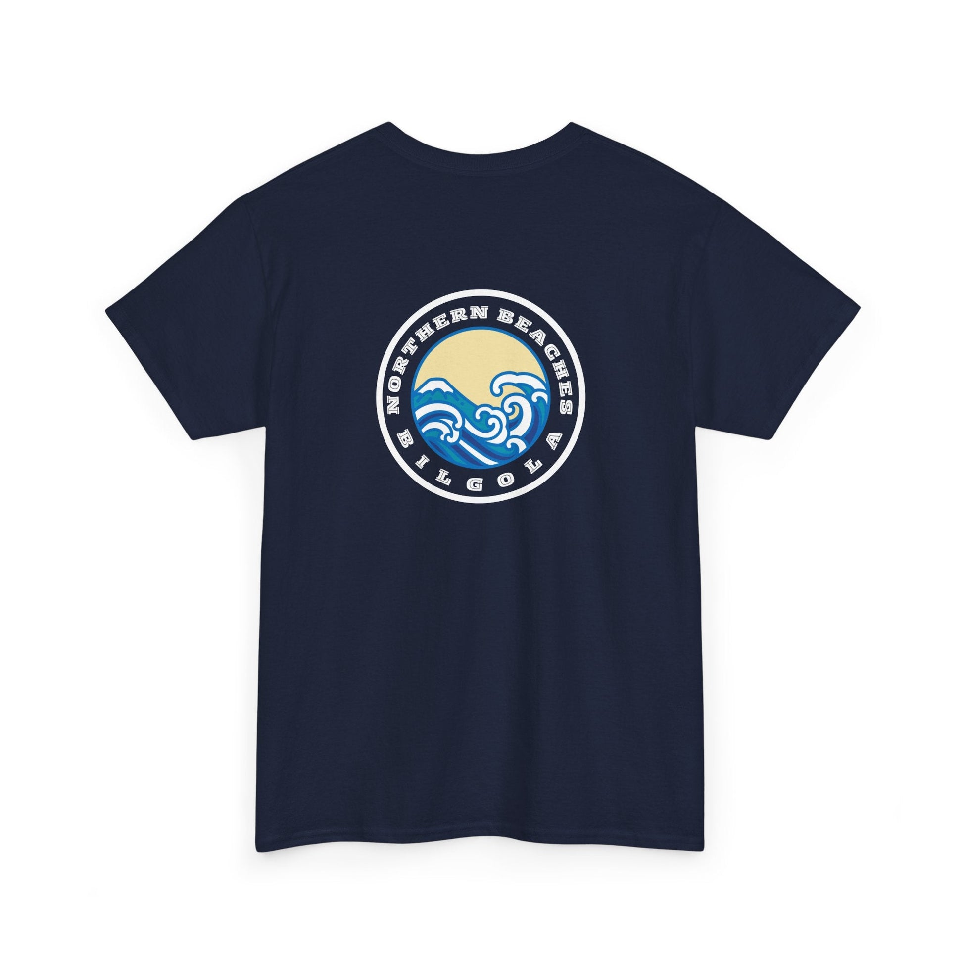 Heavy Cotton T-Shirt with free Canva custom designed logo front and back 