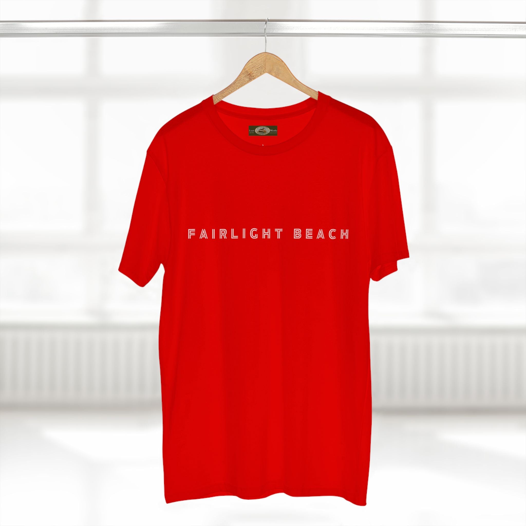 Fairlight Beach Northern Beaches Sydney Australia Printed Logo T-Shirt Printify