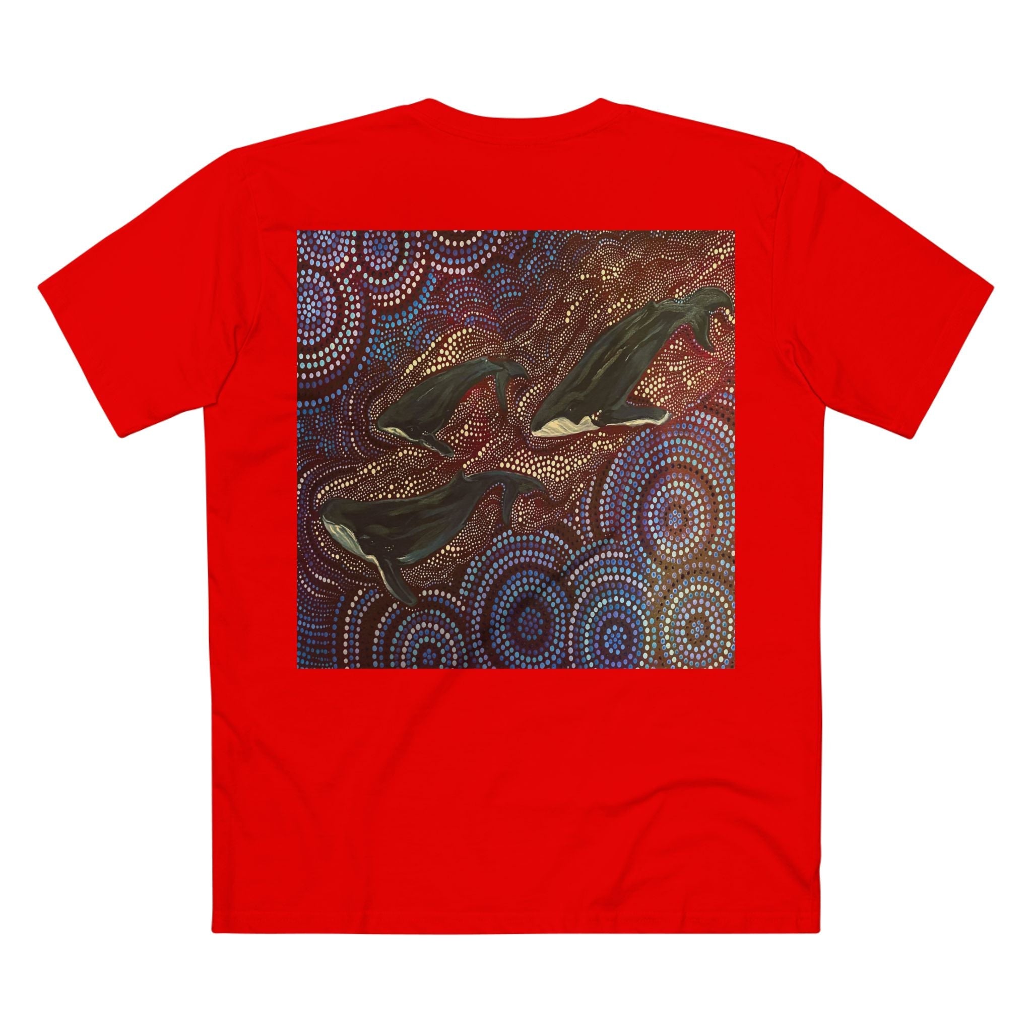 Northern Beaches Sydney Australia Whales at Long Reef Art Printed T-Shirt Printify