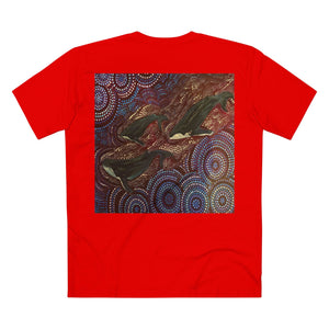 Northern Beaches Sydney Australia Whales at Long Reef Art Printed T-Shirt Printify