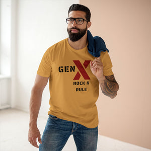 Gen X Rock n Rule Graphic Tee - Nostalgic Gen X T-Shirt, Vintage Style Tee, Gift for Generation X, Casual Wear, Retro Shirt 