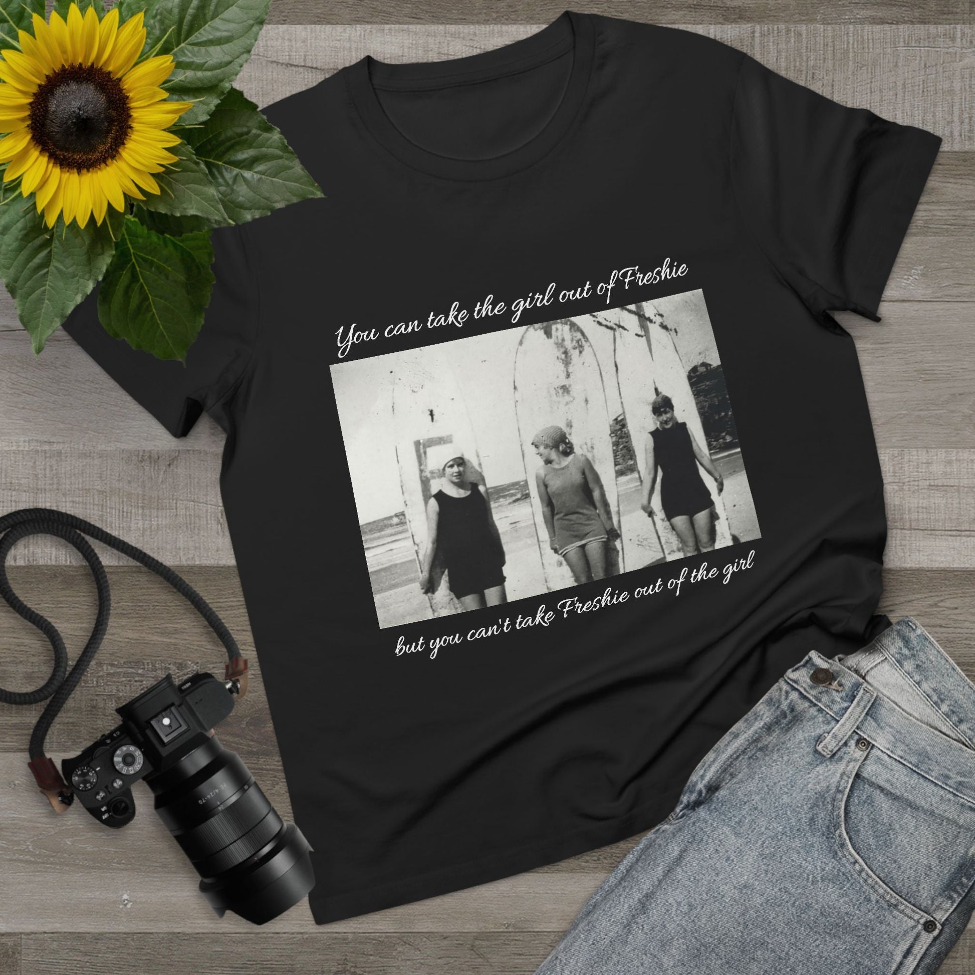 Vintage Women’s Maple Tee - ‘You Can Take the Girl Out of Freshie’ Graphic T-Shirt 