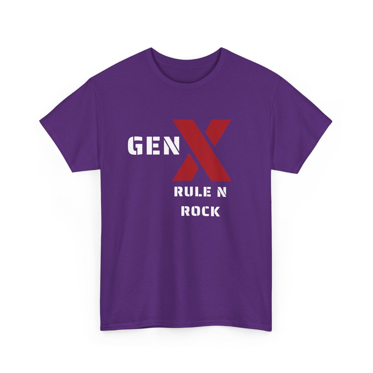 Gen X Rule N Rock Unisex Tee - Vintage Style Music T-Shirt, Casual Wear, Gift for Gen X, Music Lovers, Nostalgia Apparel 