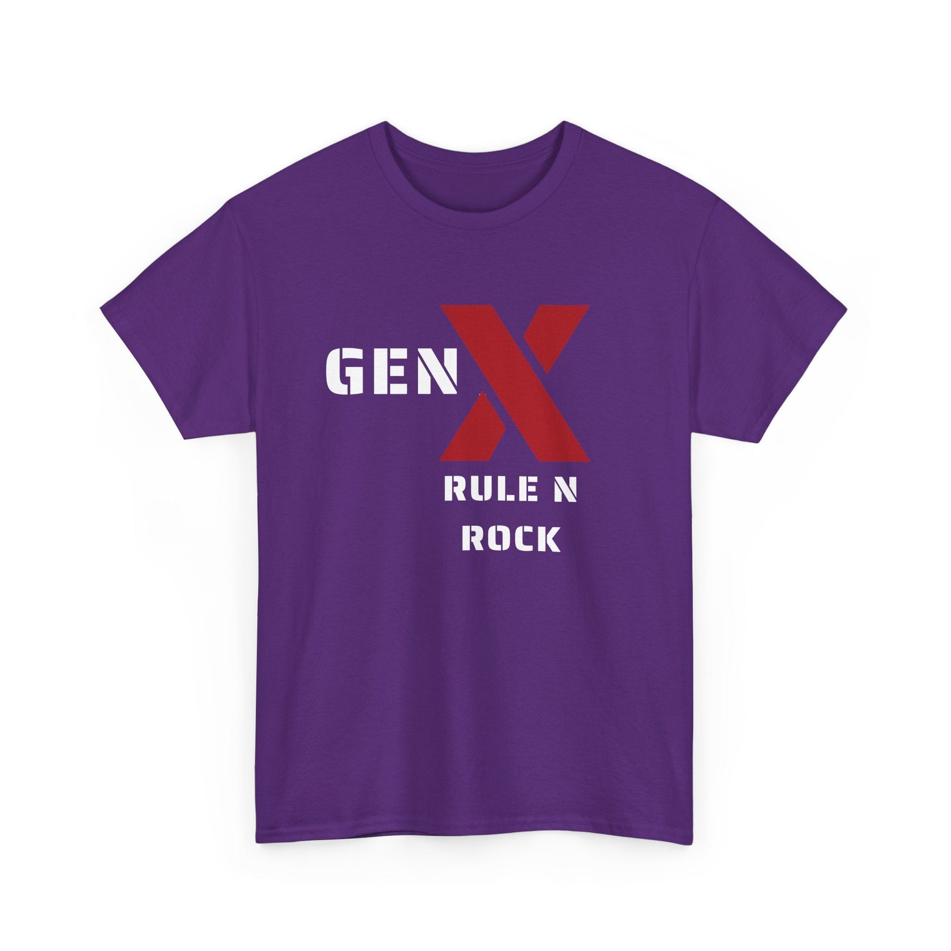 Gen X Rule N Rock Unisex Tee - Vintage Style Music T-Shirt, Casual Wear, Gift for Gen X, Music Lovers, Nostalgia Apparel 