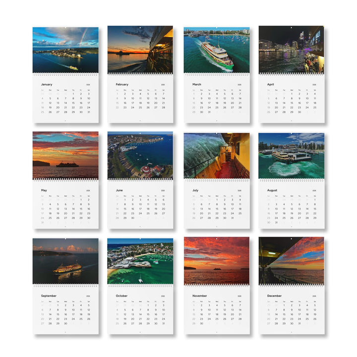 On the Manly Ferries Standard Wall Calendar 2026 Haig Gilchrist Photography 