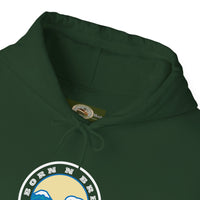 Hoodie with free Canva custom design logo front back Bondi bnb/Bilgola 