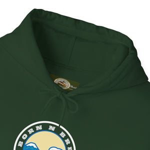 Hoodie with free Canva custom design logo front back Bondi bnb/Bilgola 
