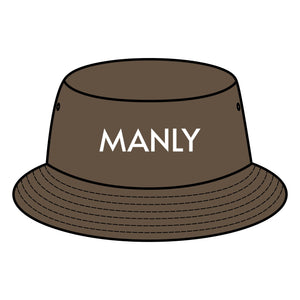 MANLY Bucket Hat with Custom Northern Beaches Logo Design Printify