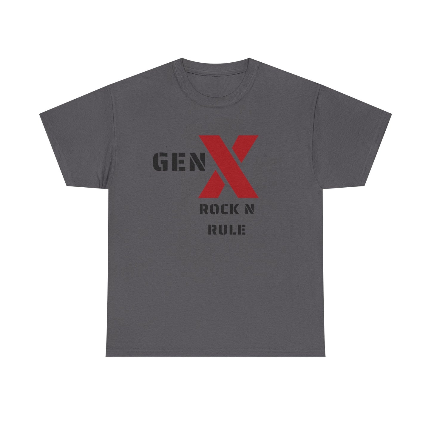 Gen X Rock N Rule Unisex Tee - Vintage Style Music T-Shirt, Casual Wear, Gift for Gen X, Music Lovers, Nostalgia Apparel 