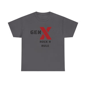 Gen X Rock N Rule Unisex Tee - Vintage Style Music T-Shirt, Casual Wear, Gift for Gen X, Music Lovers, Nostalgia Apparel 