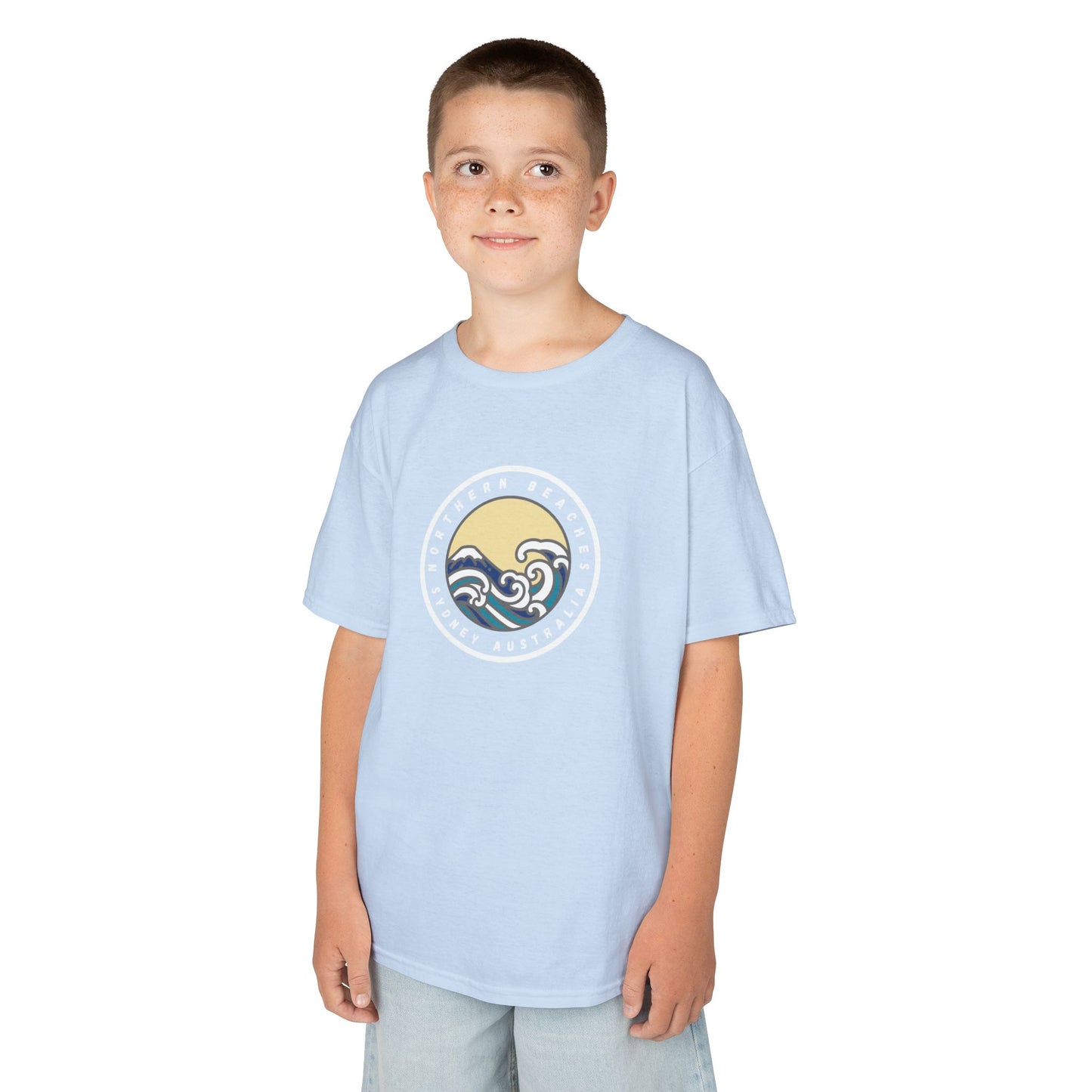 Ocean Wave Kids Cotton Tee – Northern Beaches logo