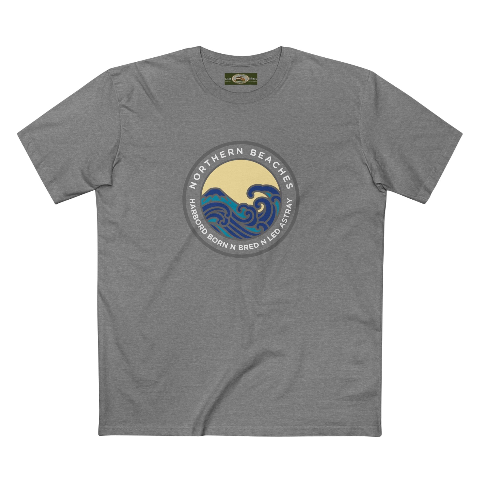 Harbord Born and Bred Northern Beaches Sydney Australia Printed Logo T-Shirt Printify