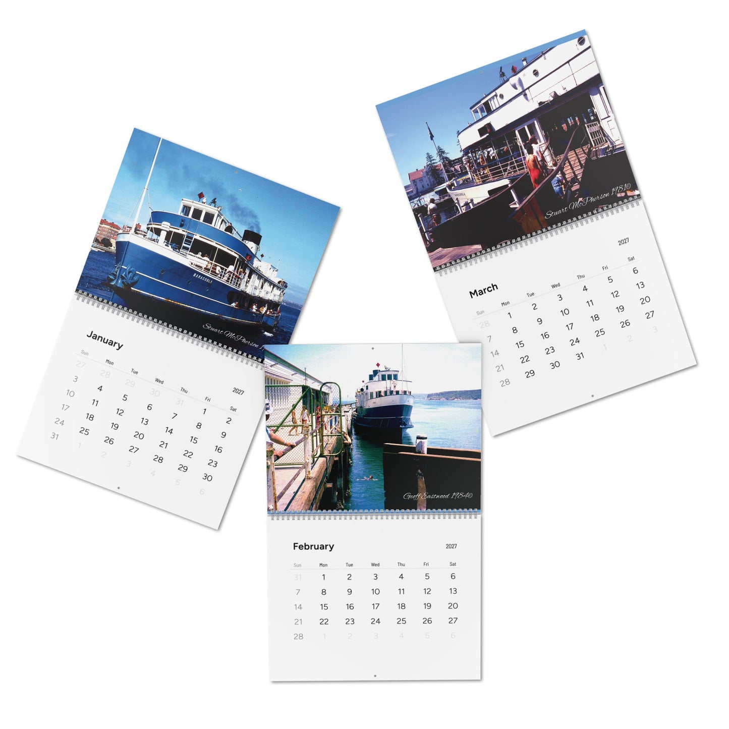 Manly Ferries Journey Through Time 2027 Wall Calendar - Lost Manly Shop