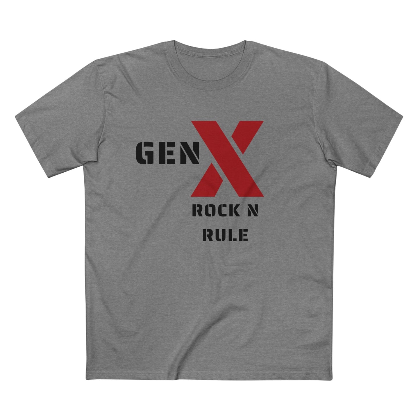 Gen X Rock n Rule Graphic Tee - Nostalgic Gen X T-Shirt, Vintage Style Tee, Gift for Generation X, Casual Wear, Retro Shirt 