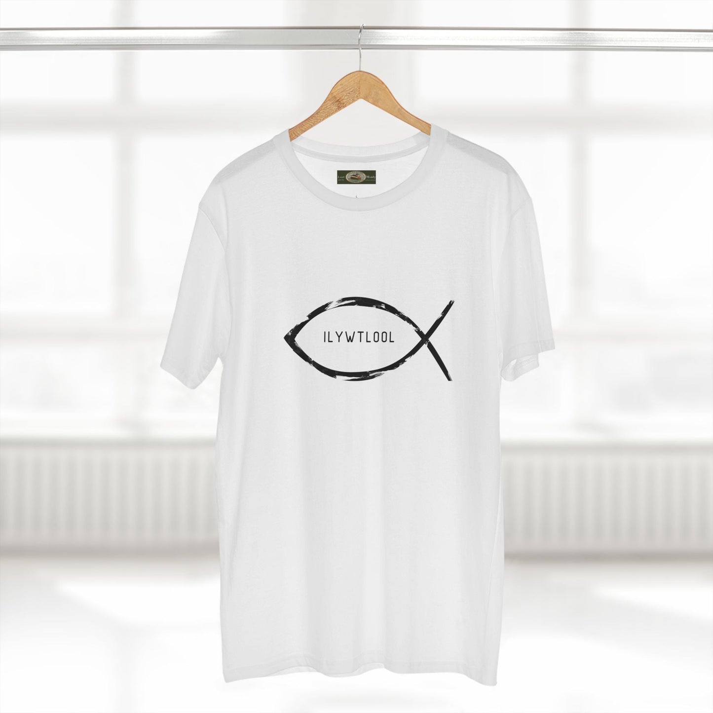 Christian Fish Acronym Adult Tee Printify