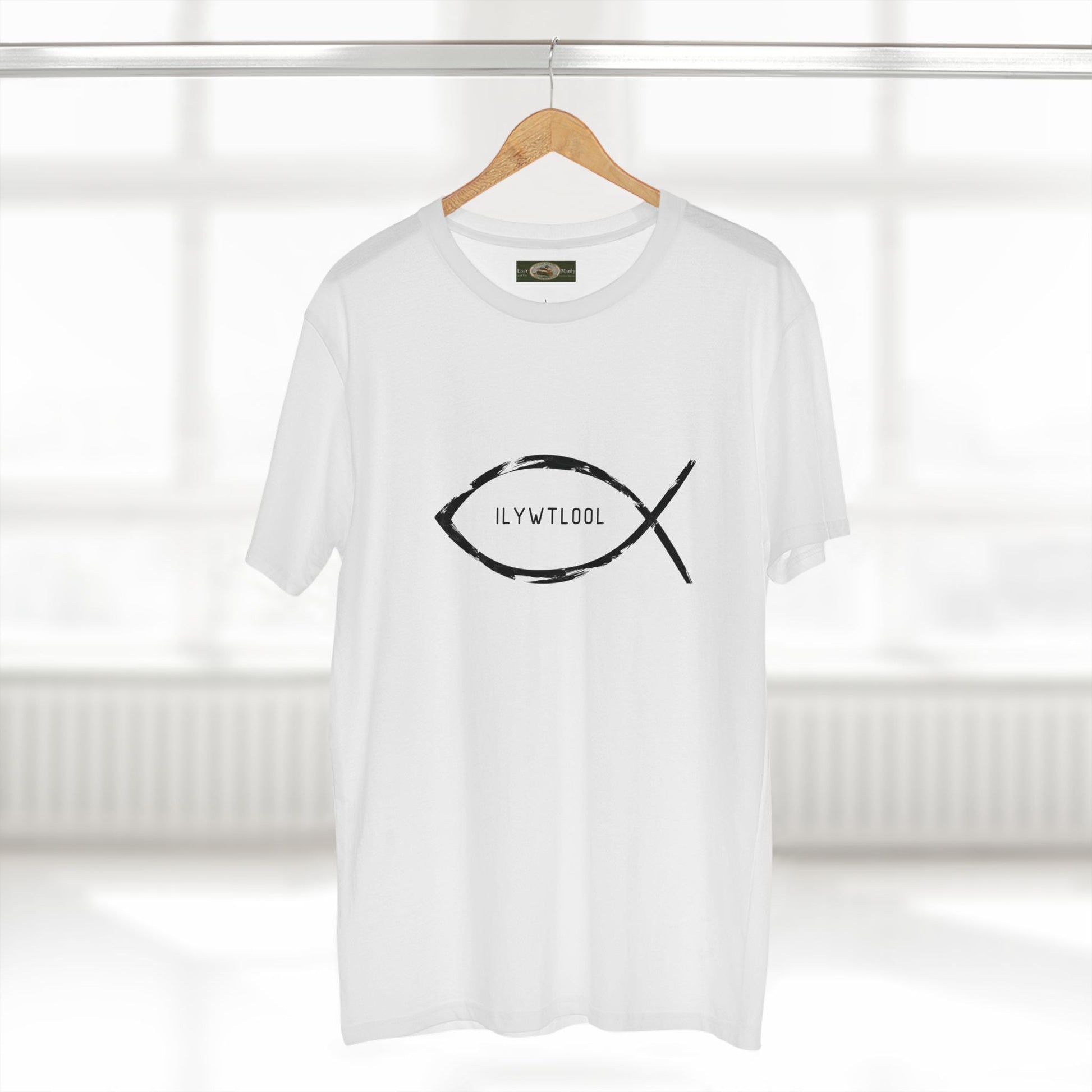 Christian Fish Acronym Adult Tee Printify