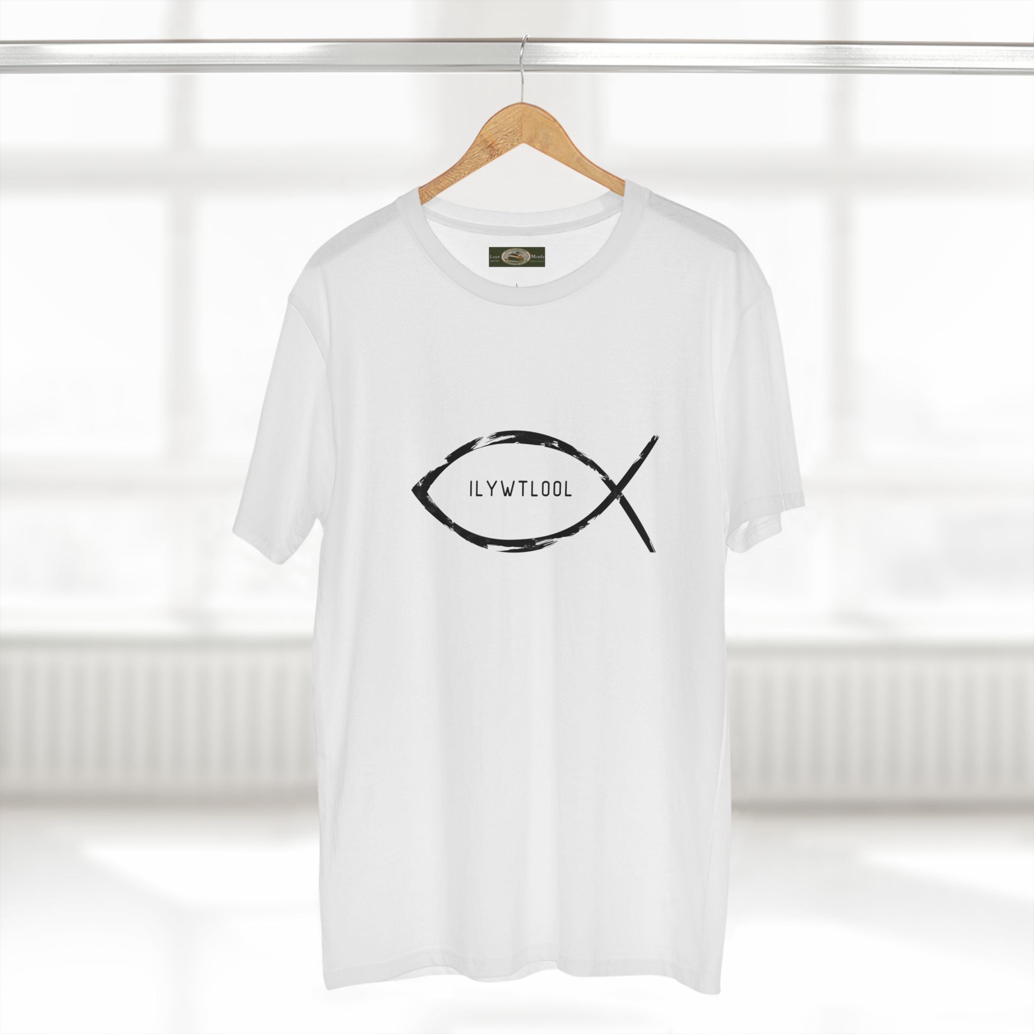 Christian Fish Acronym Adult Tee Printify