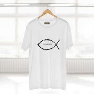 Christian Fish Acronym Adult Tee Printify