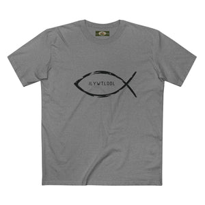 Christian Fish Acronym Adult Tee Printify