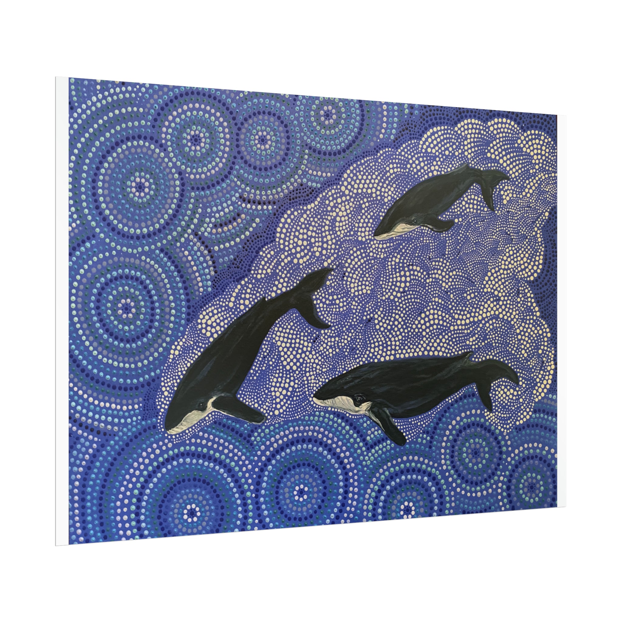 Whales at Long Reef Sydney Art Print Poster - Lost Manly Shop