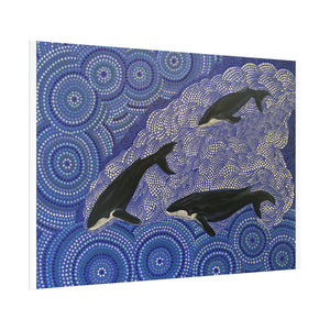 Whales at Long Reef Sydney Art Print Poster - Lost Manly Shop