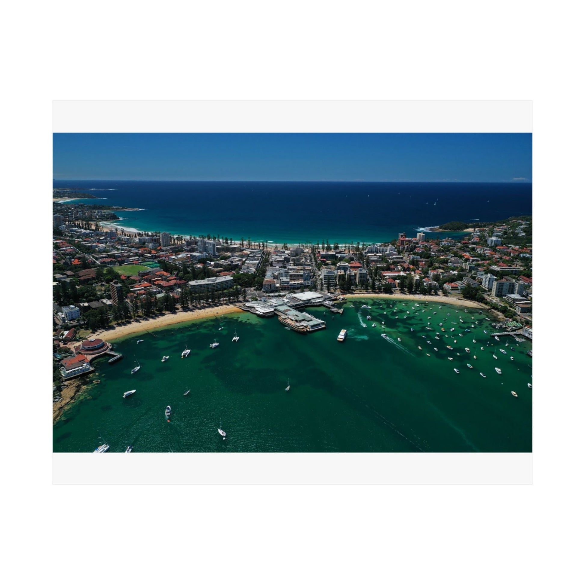 Manly Aerial Photographer Haig Gilchrist Vibrant Matte Horizontal Poster, Wall Art, Home Decor 