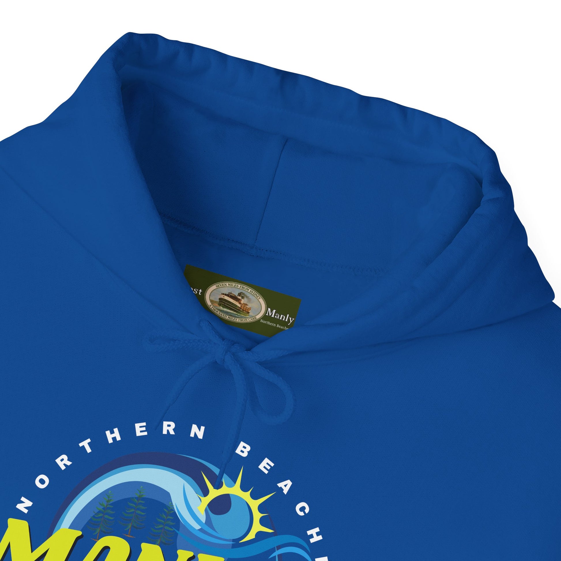 Lost Manly custom logo Manly Beach Surf Hoodie – Sydney Australia Vintage Surf Crest Hoodie - Lost Manly Shop