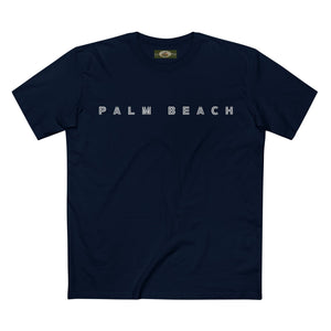 Palm Beach logo on Adult Staple Cotton T-Shirt Printify