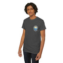 Heavy Cotton T-Shirt with free Canva custom designed logo front and back 