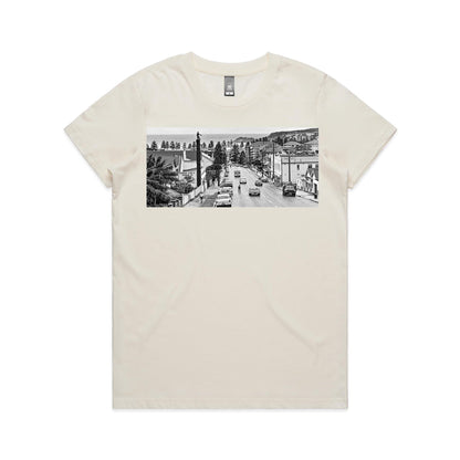 Vintage Manly Tyre Man Women’s Cotton T-Shirt – Sydney Road