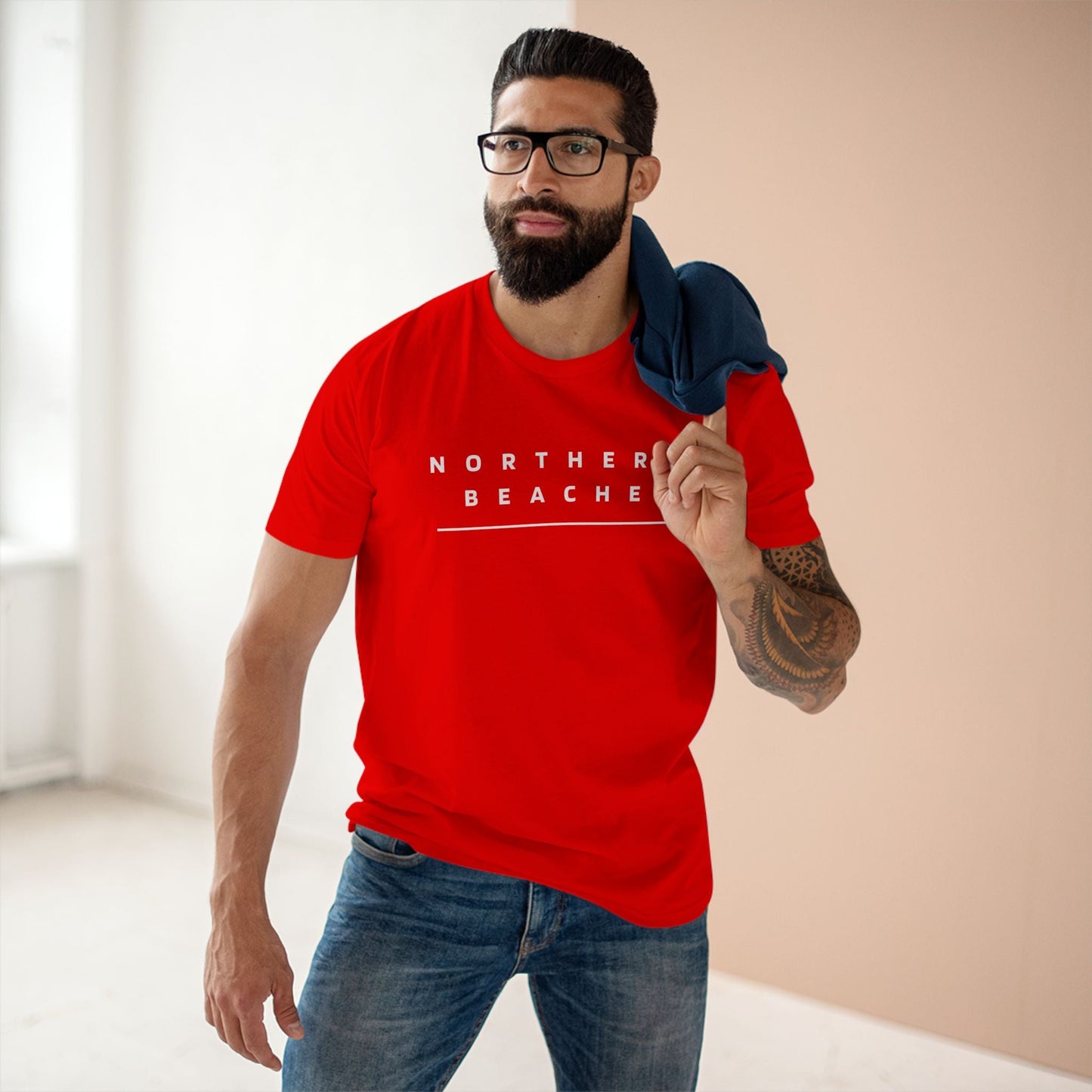 Northern Beaches custom Logo front/back Design Adult T-Shirt 