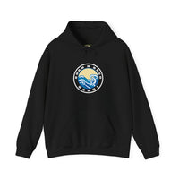 Hoodie with free Canva custom design logo front back Bondi bnb/Bilgola 