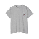 "The Westwood" Northern Beaches custom design different logo front and back Heavy Cotton Pocket Tee Printify